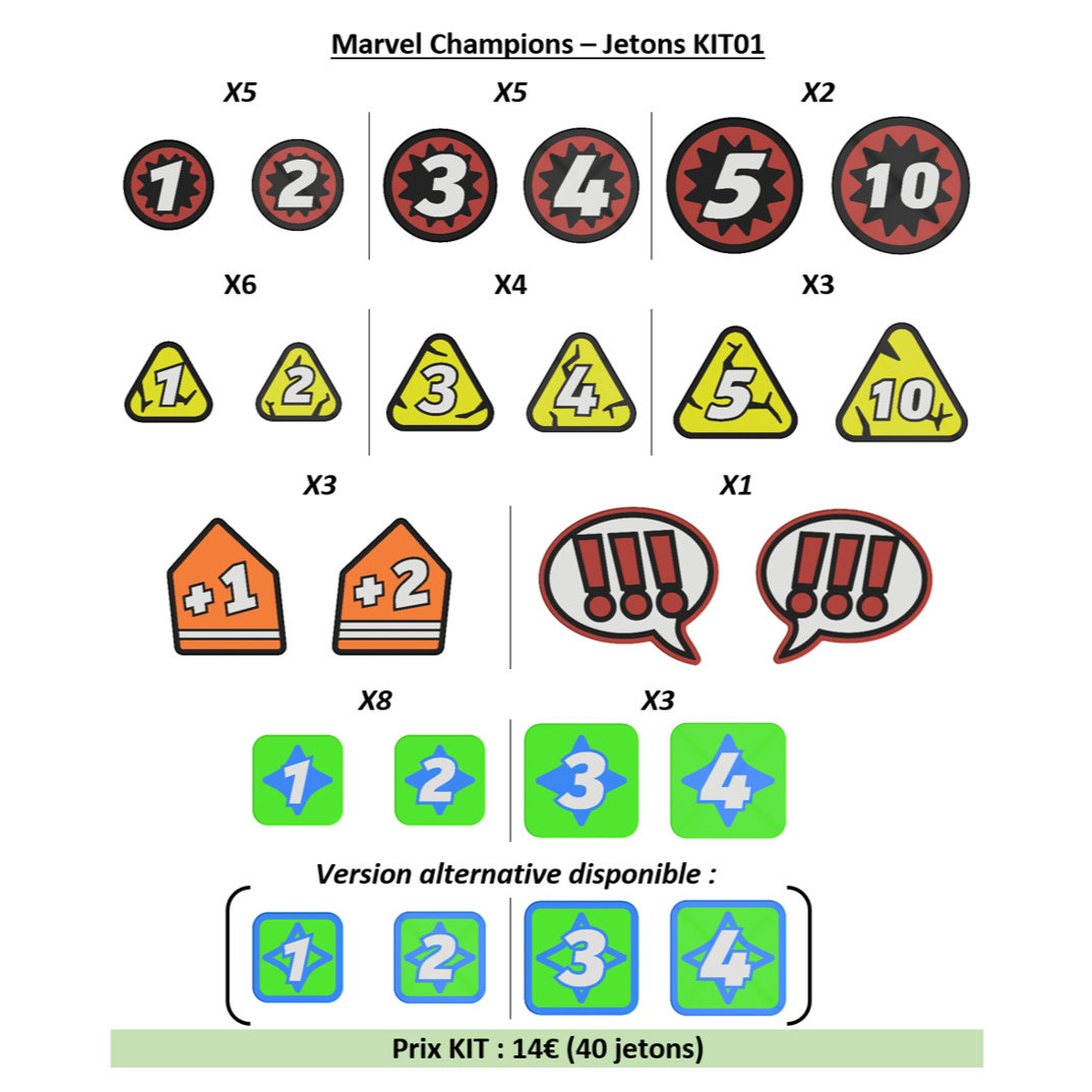 Marvel Champions - Jetons KIT01
