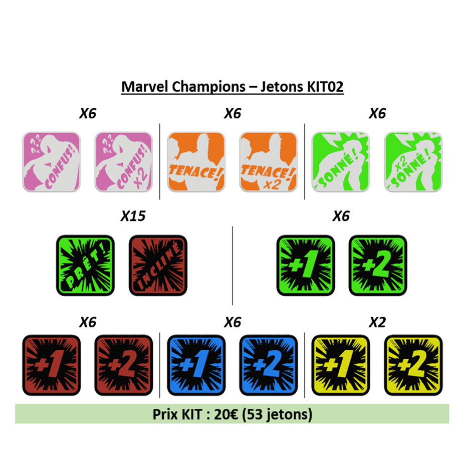 Marvel Champions - Jetons KIT02